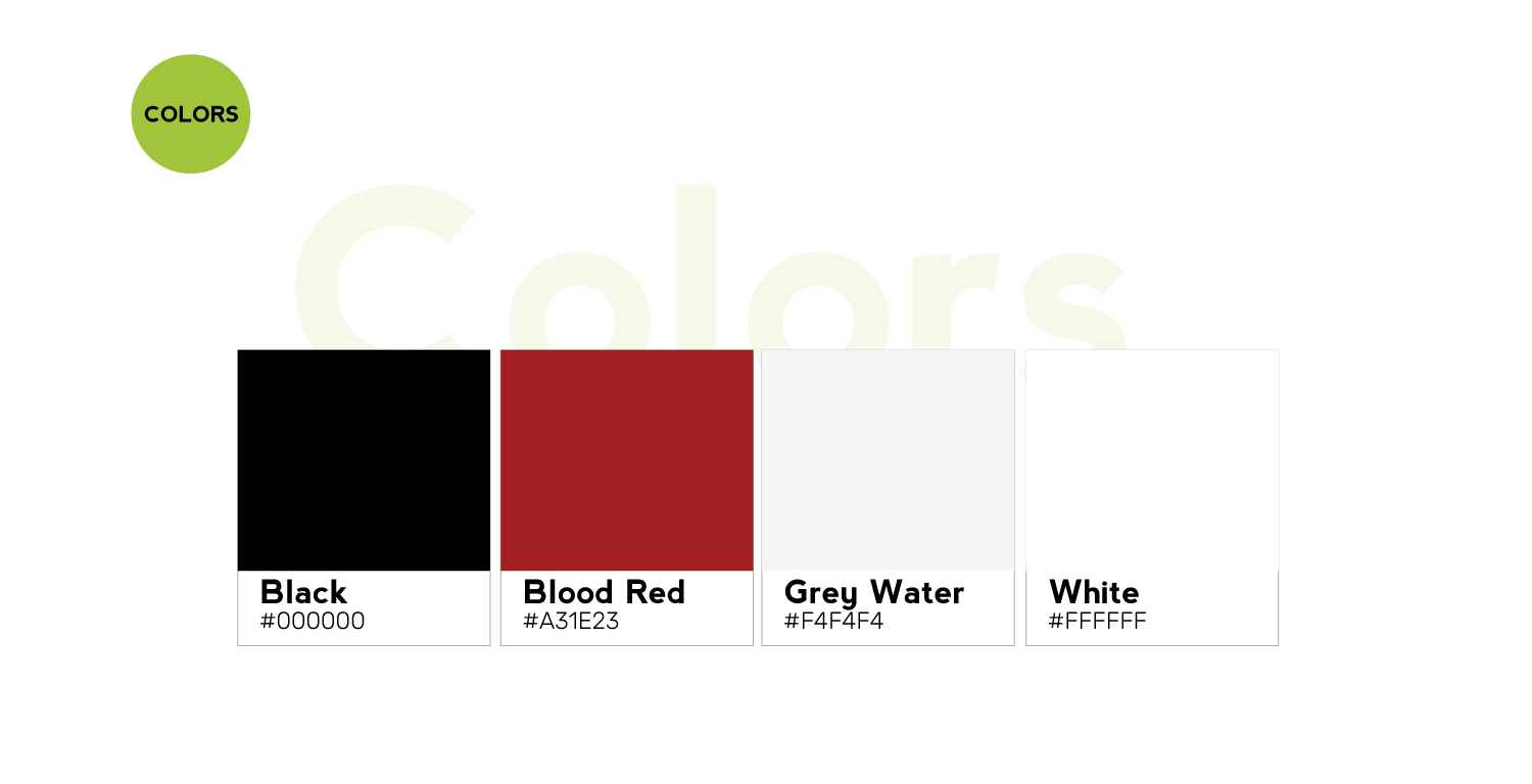 Black Ox Holdings colors section
