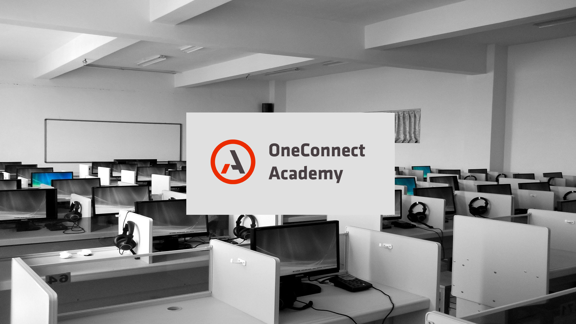 OneConnect Academy computer mockup