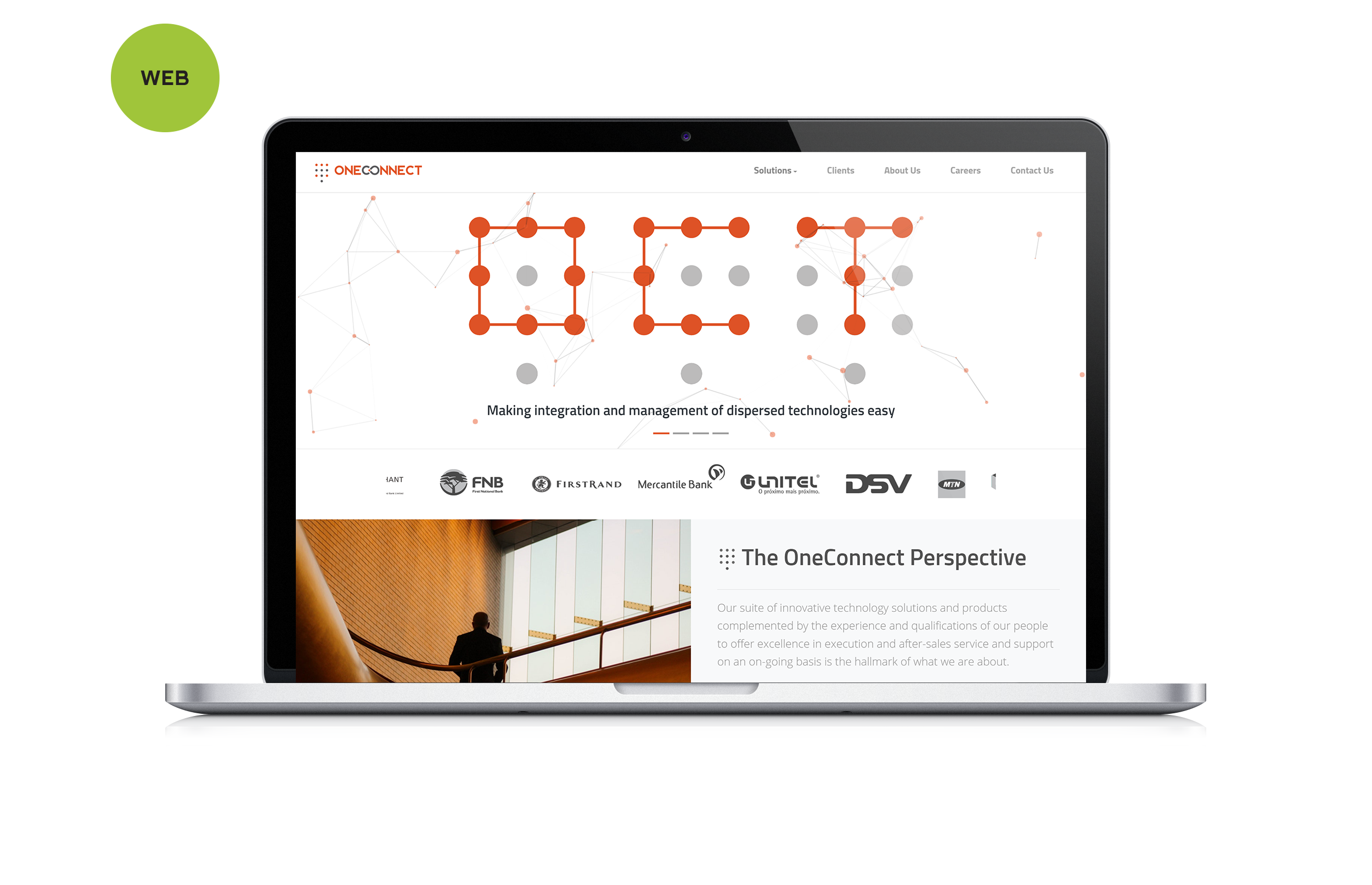 OneConnect website design