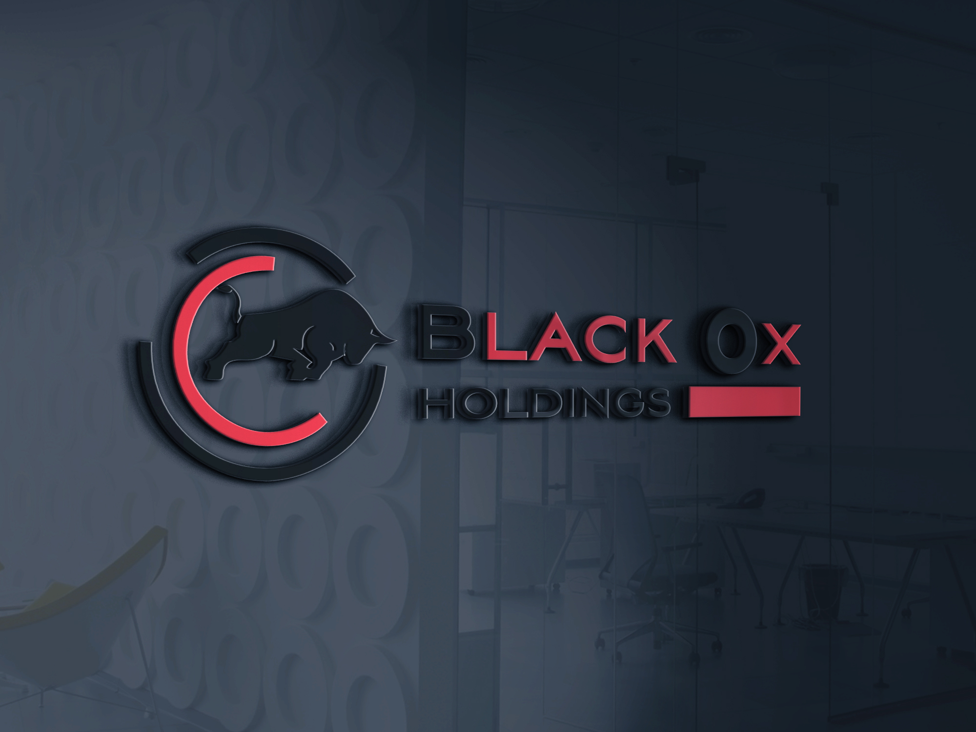 Black Ox Holdings sign